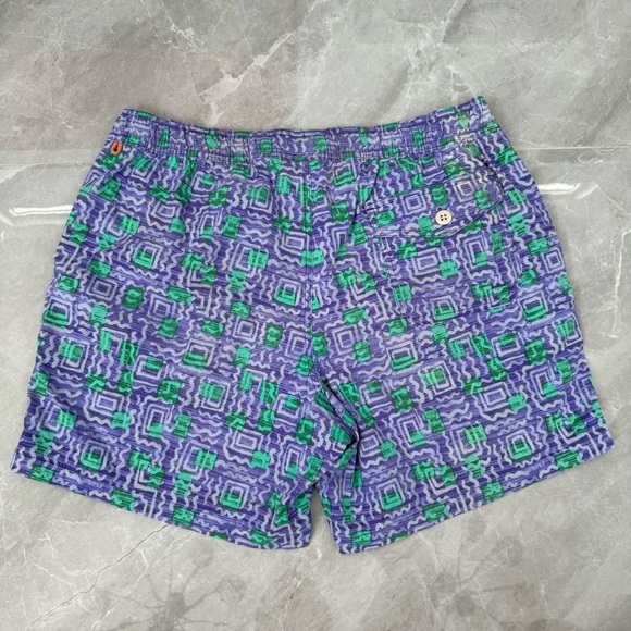 Men’s J. Crew Original Swimwear Vintage Patterned 6” Inseam Swim Trunks Large - Picture 8 of 16
